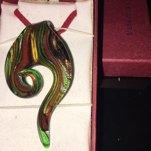Italian Dichroic glass pendant